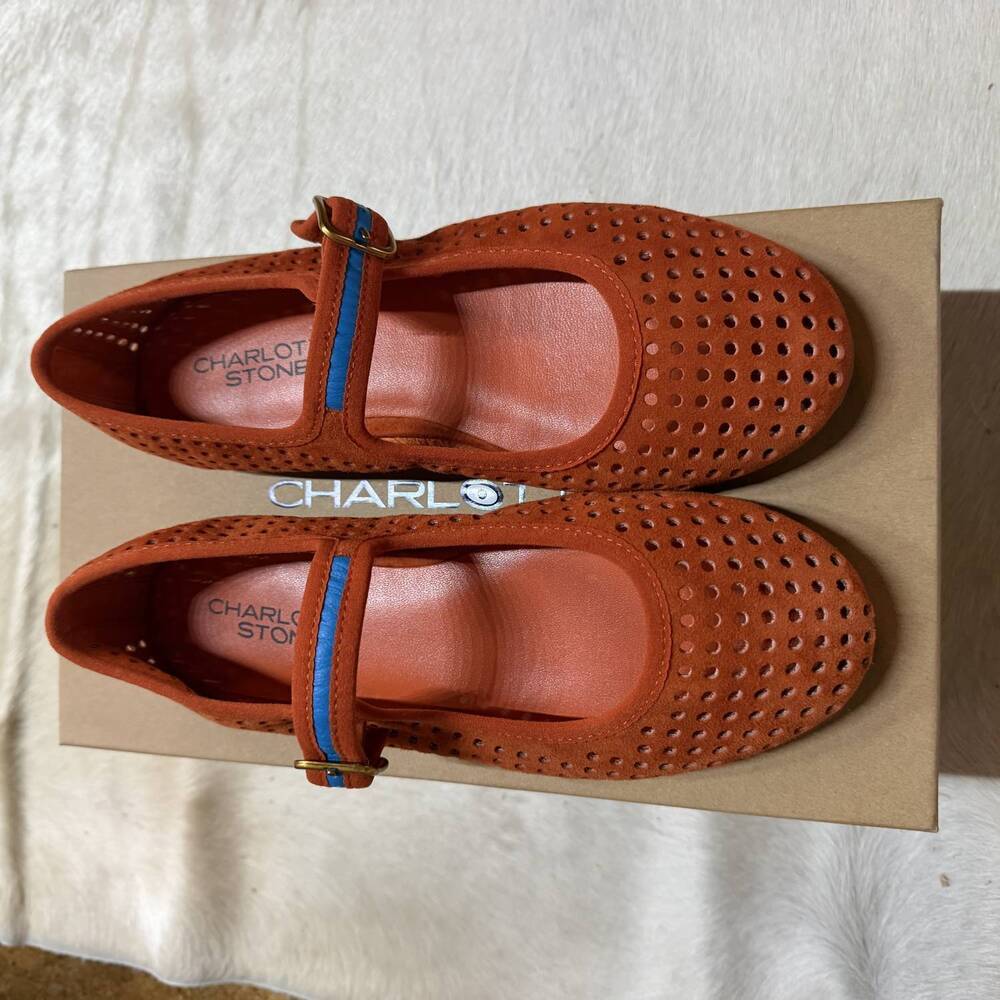 NEW CHARLOTTE STONE women's raleigh mary-jane ballet flat in clay